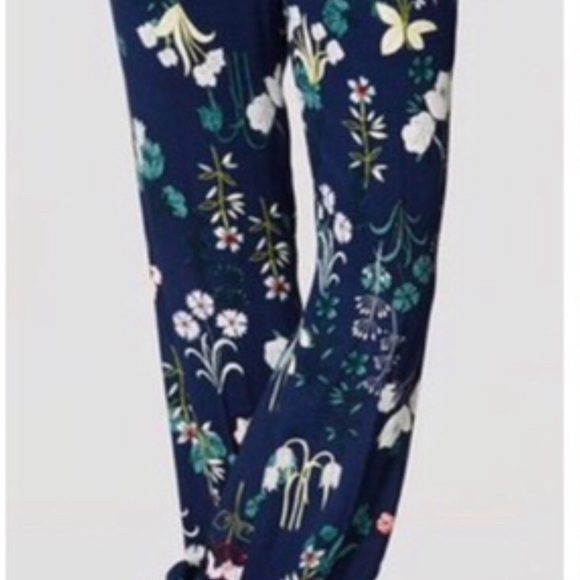 ANN TAYLOR LOFT 6P FLORAL FLUID PANT - Picture 3 of 6